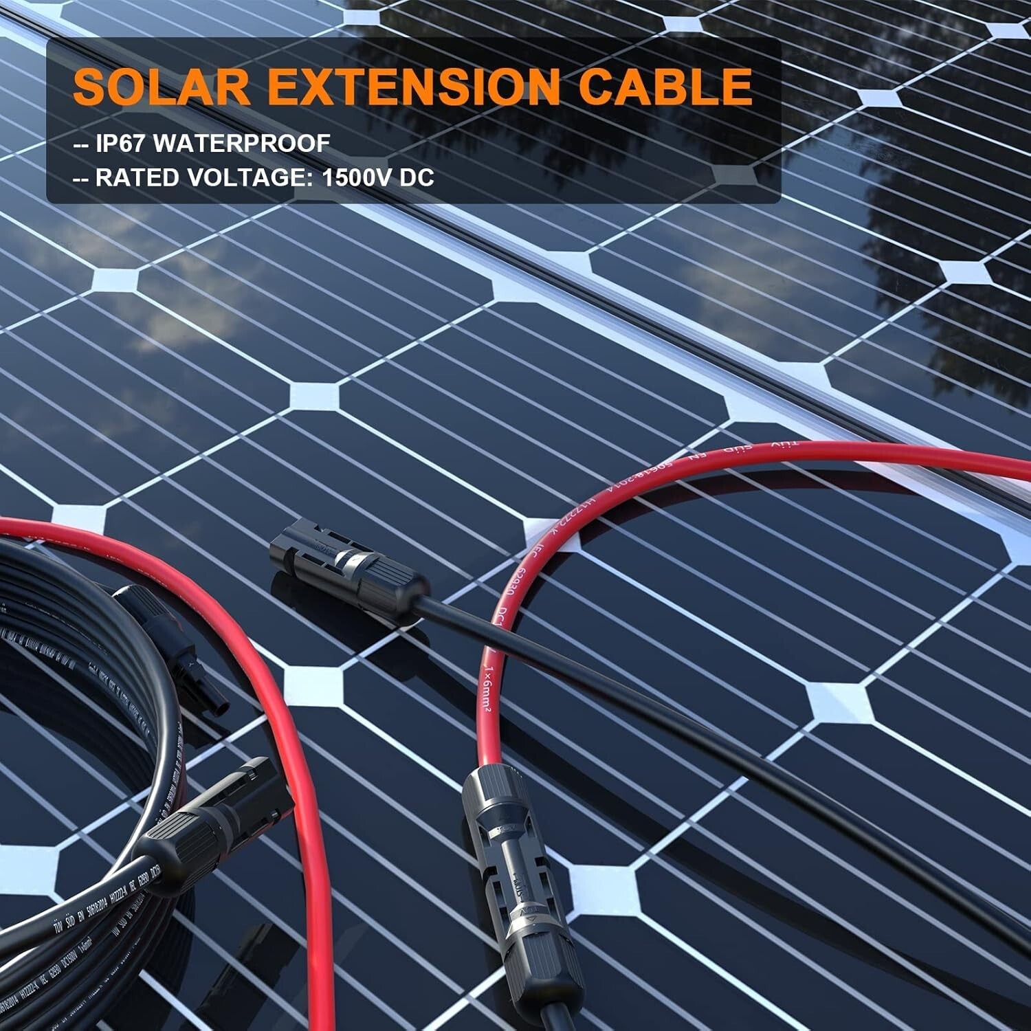 Upgrade Your Energy Setup with 60ft 10AWG Solar Cable for RVs, Boats, and More