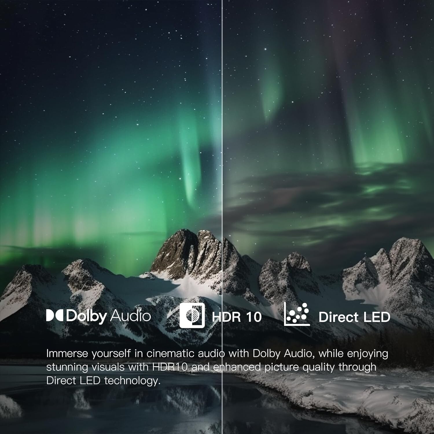 43-Inch LED Smart TV with Google Assistant & Chromecast - Immersive Viewing