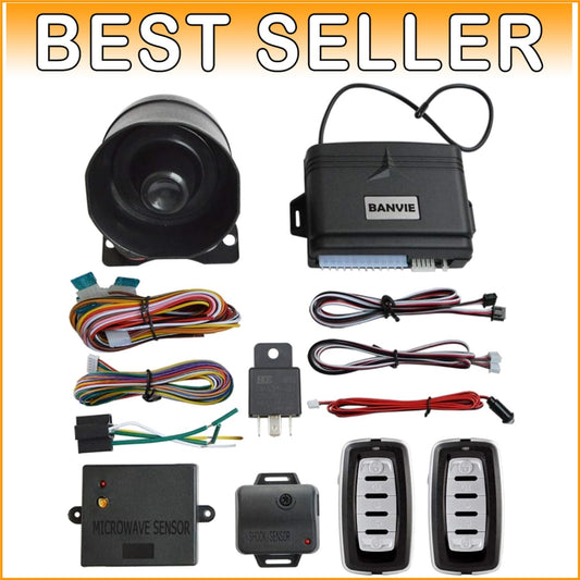 Advanced Car Alarm with Shock Sensor, Microwave Detection & Remote Control