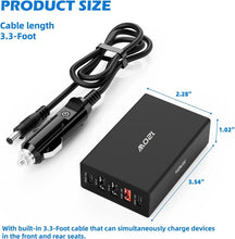 Load image into Gallery viewer, Versatile 5-Ports USB C Car Charger 120W - Fast Charging for All Devices