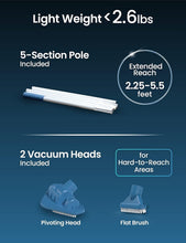 Load image into Gallery viewer, Efficient Handheld Vacuum for Pools - Quiet Operation &amp; Dual Detachable Heads