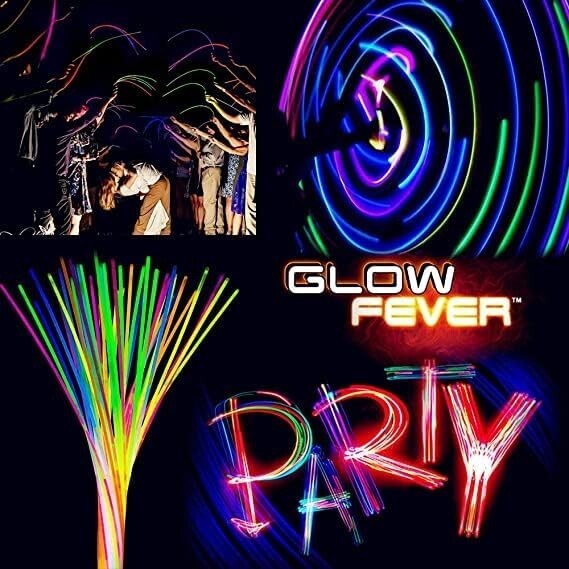 Long-Lasting Waterproof Glow Necklaces - 100ct for Festivities & Raves