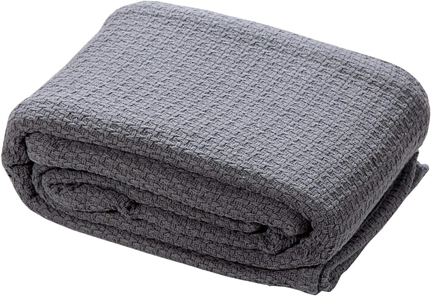 Durable Cozy Cotton Blankets King Size - Ideal for Reading, Napping, or Working