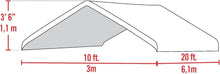 Load image into Gallery viewer, Triple-Layer 10' x 20' Polyethylene Canopy for Ultimate Outdoor Protection