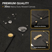 Load image into Gallery viewer, Heavy-Duty Waxed Canvas Work Apron with 10 Tool Pockets - Perfect for Craftsmen