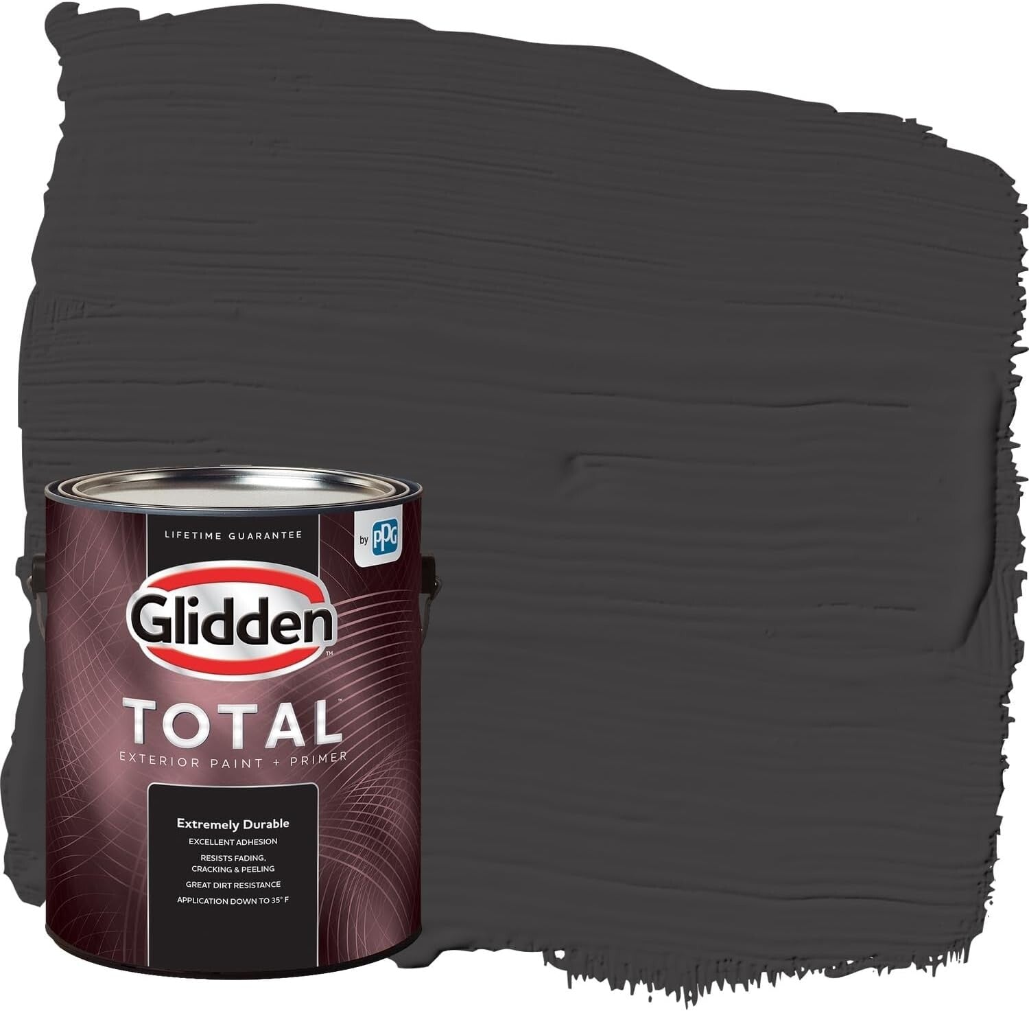 Black Magic Satin Exterior Paint & Primer All-in-One - 1 Gallon, Washable Finish