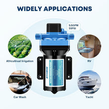 Load image into Gallery viewer, Versatile 12 Volt Water Pump with 55PSI Pressure - Perfect for RVs &amp; Marine Use