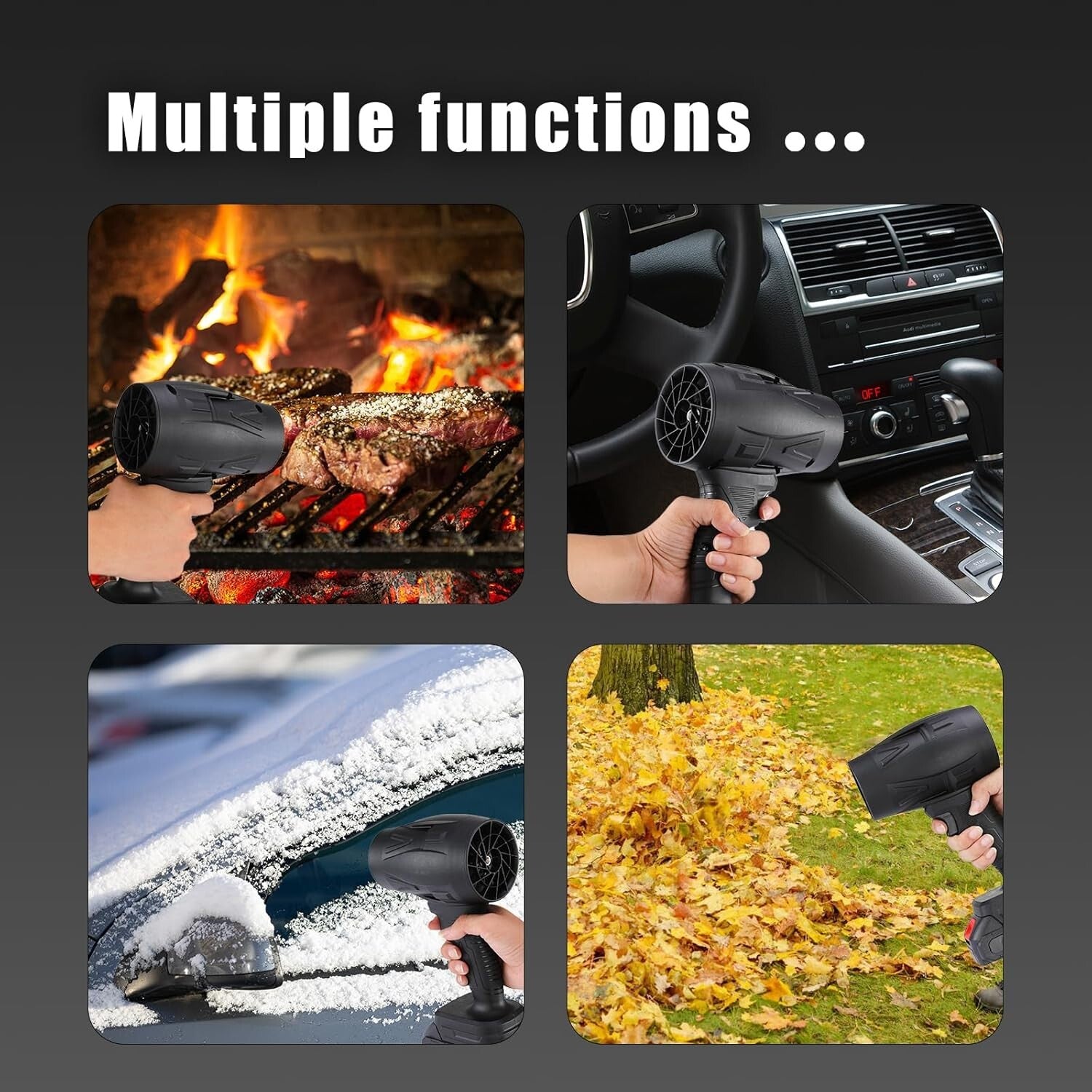 130,000 RPM Cordless Handheld Leaf Blower - Portable Mini Jet Cleaner