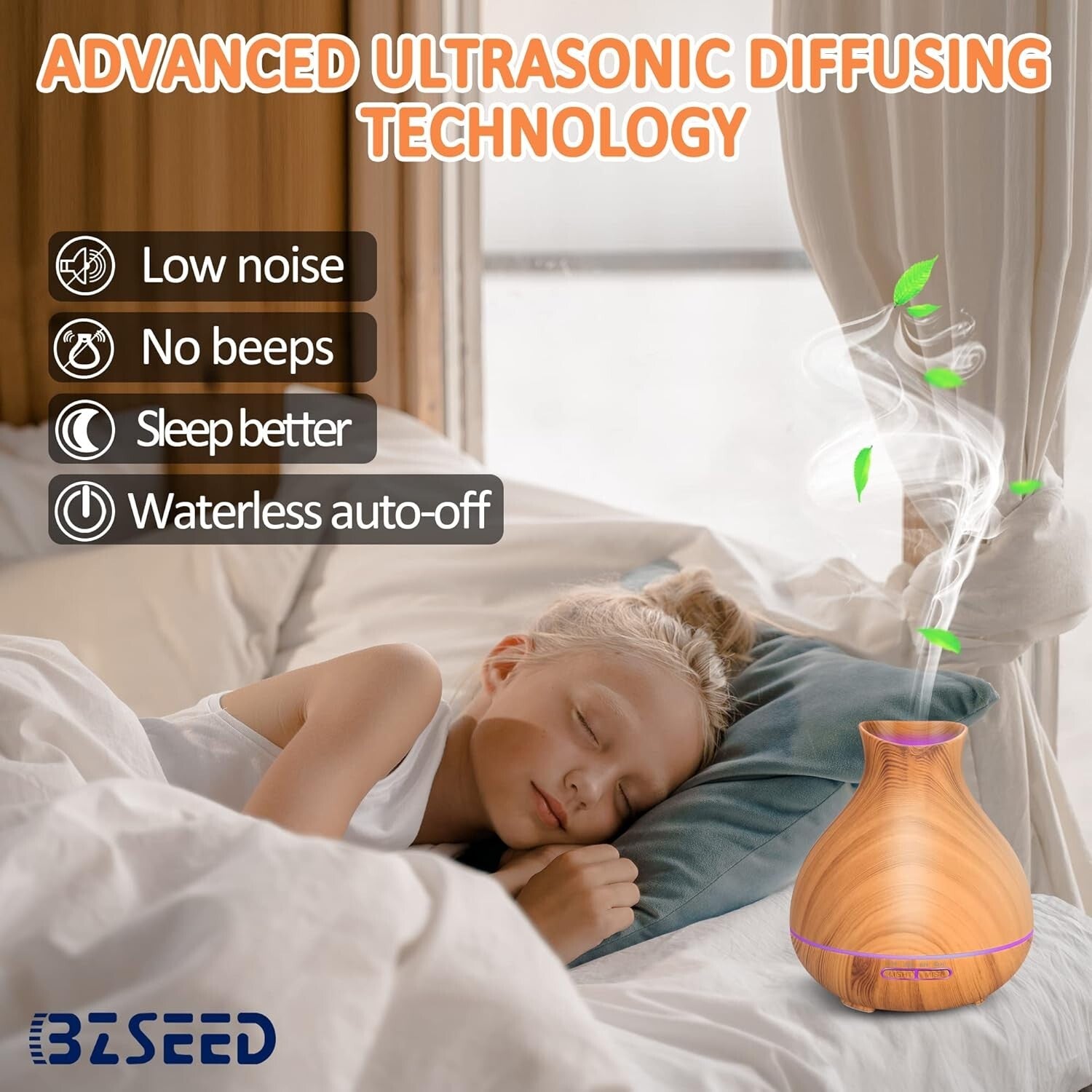 Essential Oil Humidifiers with Auto-Off Safety and 7 LED Options - Perfect Gift