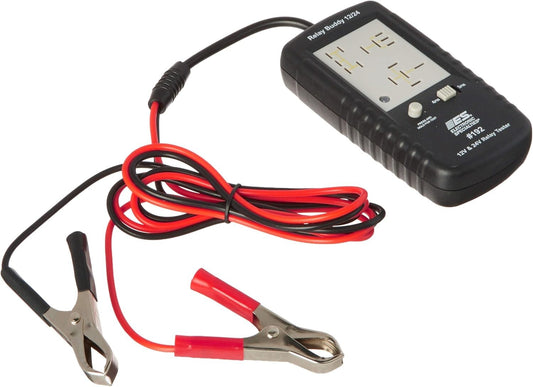 Compact 12/24V Relay Diagnostic Tester with Automatic Lift - LED Indications