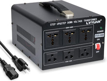 Load image into Gallery viewer, Step Up/Down 5000W Voltage Converter - Multi Function with 3 Universal Outlets