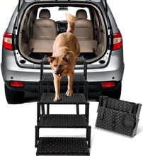 Load image into Gallery viewer, Foldable Dog Stairs with Non-Slip Surface – Supports Large Dogs Up to 200 Lbs