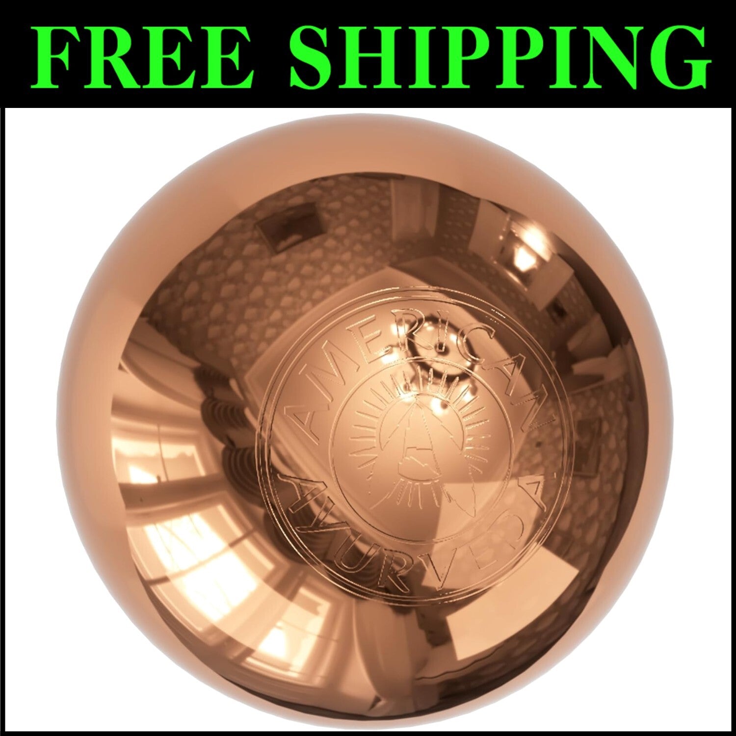 Handcrafted 3-Inch Copper Energy Sphere - Enhance Meditation & Mental Clarity