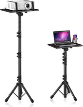 Load image into Gallery viewer, Professional Tripod Stand for Projectors &amp; Laptops - Adjustable 23.5-63.5”