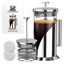 Load image into Gallery viewer, BPA-Free Insulated French Press Coffee Maker - 34oz with Lifetime Replacement