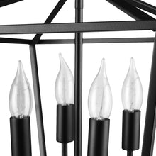 Load image into Gallery viewer, Modern Industrial 4-Light Ceiling Fixture with Flame Tip Edison Bulbs Included