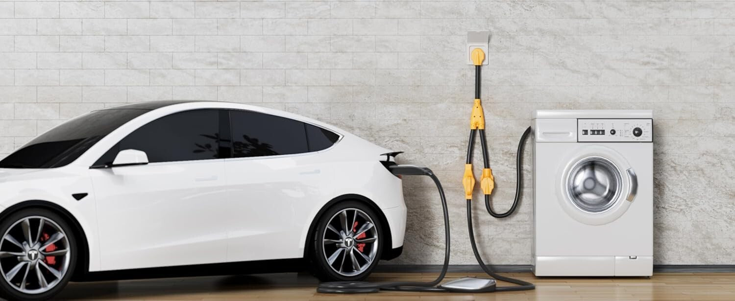 4-Prong 30AMP Adapter Cable - Connect EVs to Dryer Outlets Efficiently