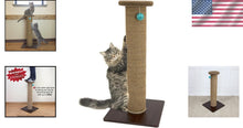 Load image into Gallery viewer, Compact 32" Tall Sisal Scratcher Post with Stable Base for Active Cats