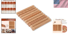 Load image into Gallery viewer, Versatile 10-Piece Brown Pottery Tools Kit with Wooden Handles &amp; Clear Patterns