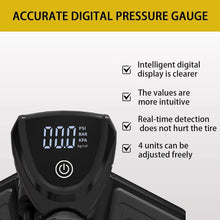 Load image into Gallery viewer, High-Pressure Bike Pump with Digital Gauge - Inflates Presta &amp; Schrader Valves
