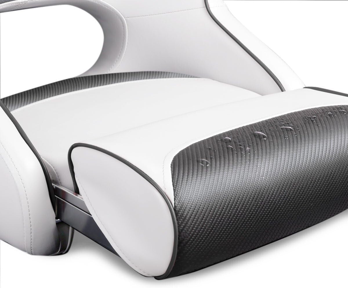 Premium Marine Grade Vinyl Boat Seat - Two-Tone Design with Easy Installation