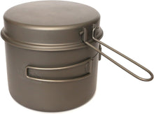 Load image into Gallery viewer, Compact and Lightweight 1600ml Titanium Pot with Foldable Pan - Hiking Essential