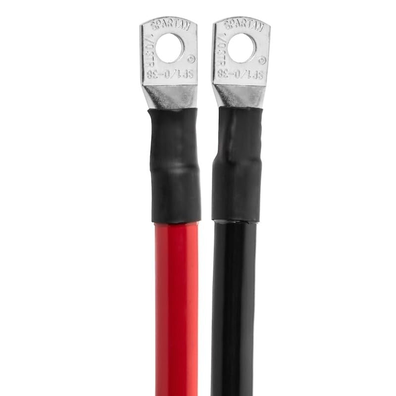 American-Made 2ft Heavy-Duty Battery Cable with Quick Disconnect System