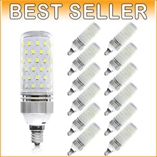 Load image into Gallery viewer, E12 LED Bulbs, 16W 1500LM Daylight White 6000K - Pack of 12 Energy-Saving Lamps
