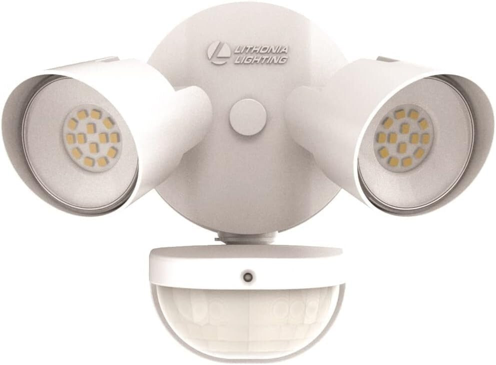 Energy-Efficient 2-Light LED Motion Sensor Flood Lights for Outdoor Security