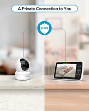 Load image into Gallery viewer, Hacking-Proof Baby Monitor with Night Vision, Camera &amp; Soothing Lullabies