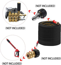 Load image into Gallery viewer, High-Pressure 50FT Rubber Hose for Power Washers - 3/8 Quick Connect, 4000 PSI