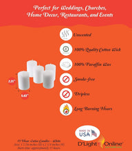Load image into Gallery viewer, Versatile Decor Votive Candles - Unscented, 72 Pack for Events &amp; Home Ambiance