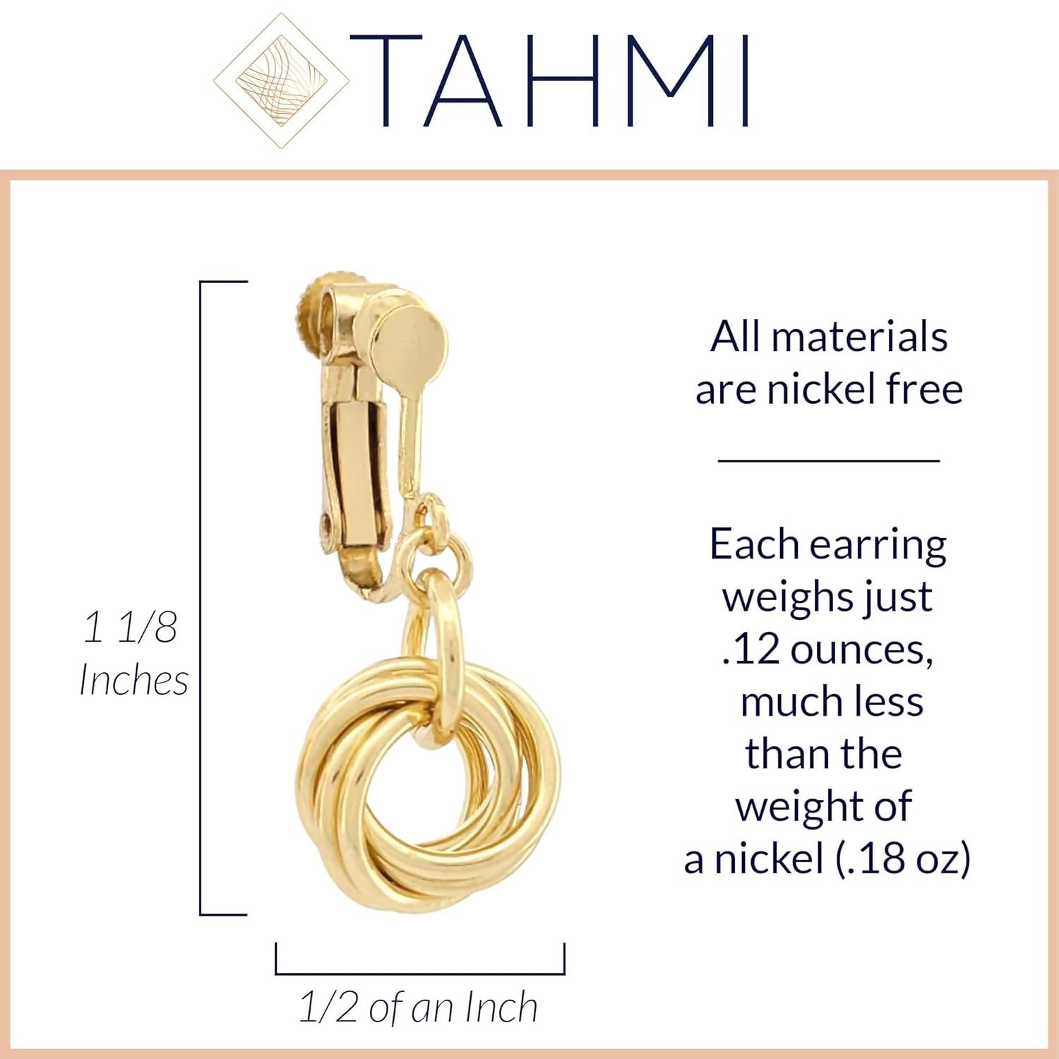 Handcrafted Love Knot Clip-On Earrings - Everyday Luxury for the Classy Woman