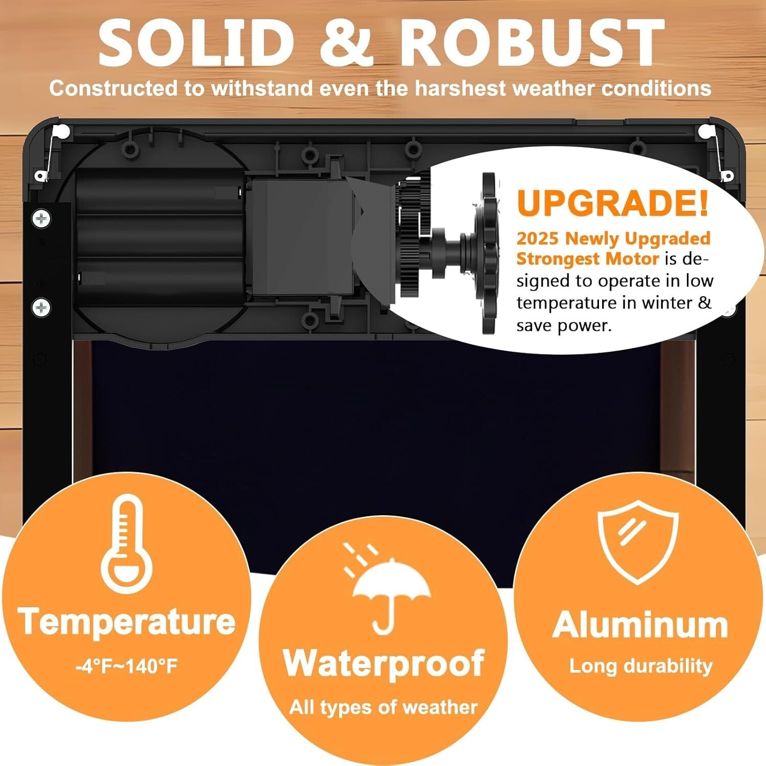 Large Automatic Poultry Door with Timer & User-Friendly LCD - Ideal for Any Coop