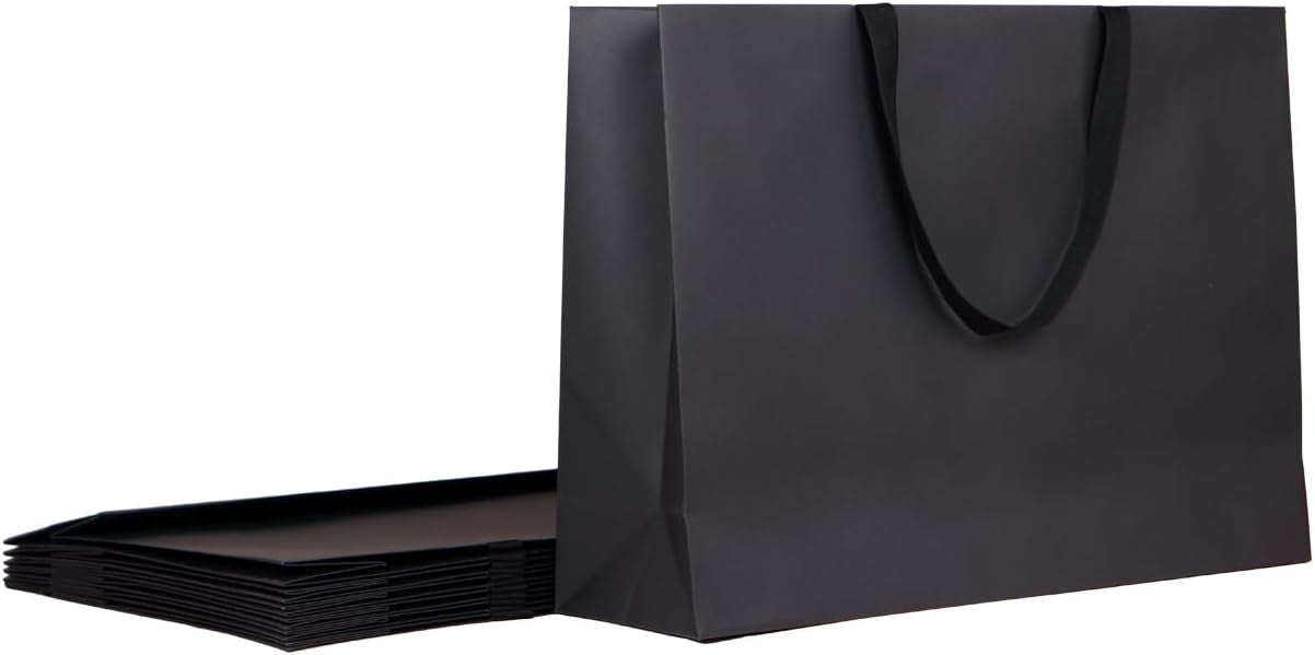 6 Extra Large Cotton Handle Gift Bags - Perfect for Weddings, Parties, Birthdays