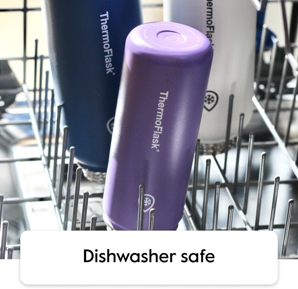 2 Pack 40oz Stainless Steel Insulated Water Bottles - Cold 24 Hours, Leak-proof