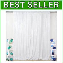 Load image into Gallery viewer, Versatile 8X8 Sparkly Sequin Curtain for Event Decorations &amp; Photo Booths