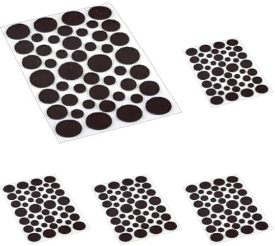46-Pack Self-Adhesive Round Felt Pads for Scratch Resistance on All Surfaces