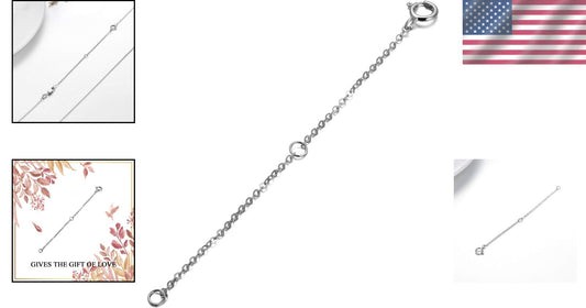 Durable 14K Rose Gold Chain Extender – 3 Inch Adjustable Fit for All Jewelry