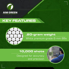Load image into Gallery viewer, Eco-Conscious White Airsoft BBs - Biodegradable 6mm for Tournaments &amp; Practice