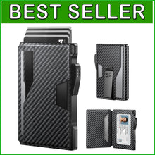 Load image into Gallery viewer, Durable Leather Wallet for Men: RFID, Money Clip &amp; Gift Box - Minimalist Style