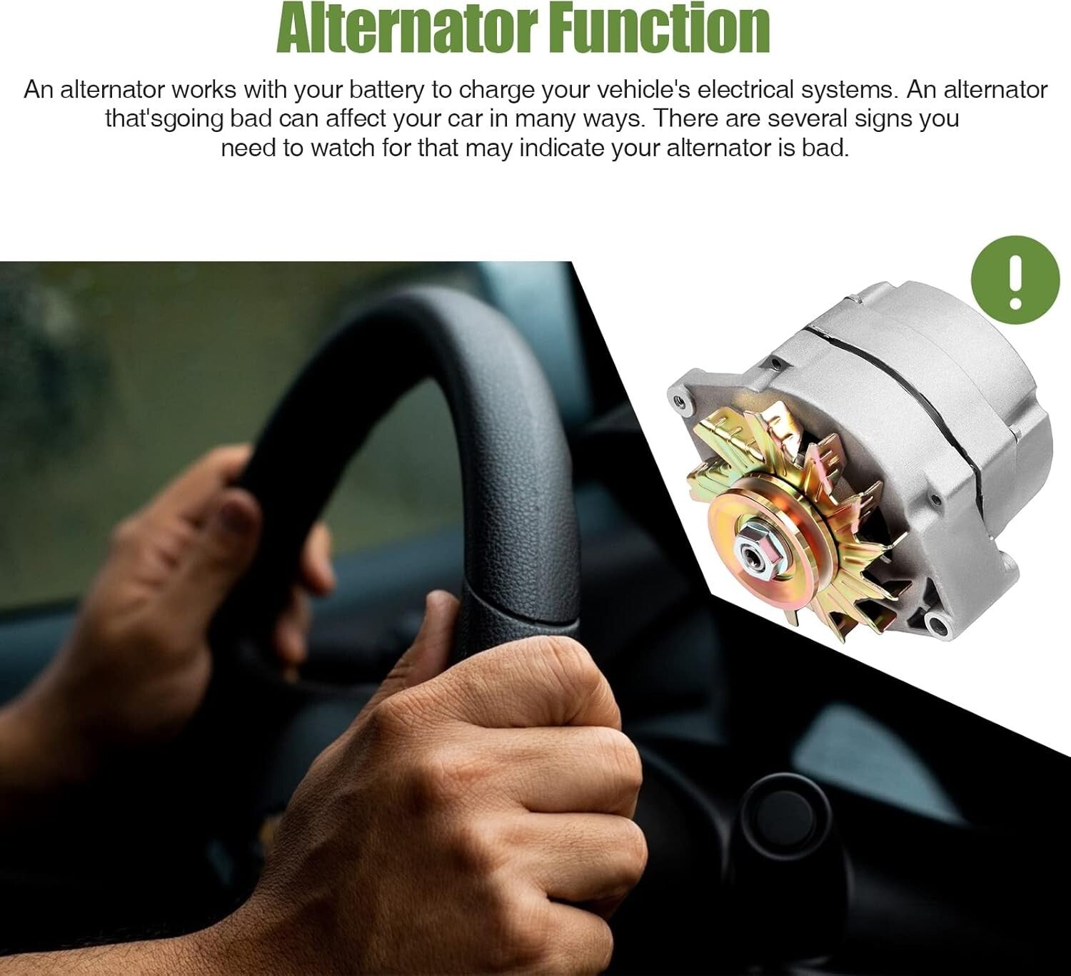 Reliable 105A Self-Exciting Alternator for Chevy - Easy Installation and Support