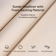 Load image into Gallery viewer, Versatile Beige 74"L x 60"W Headliner Material in Tube Packaging for Cars
