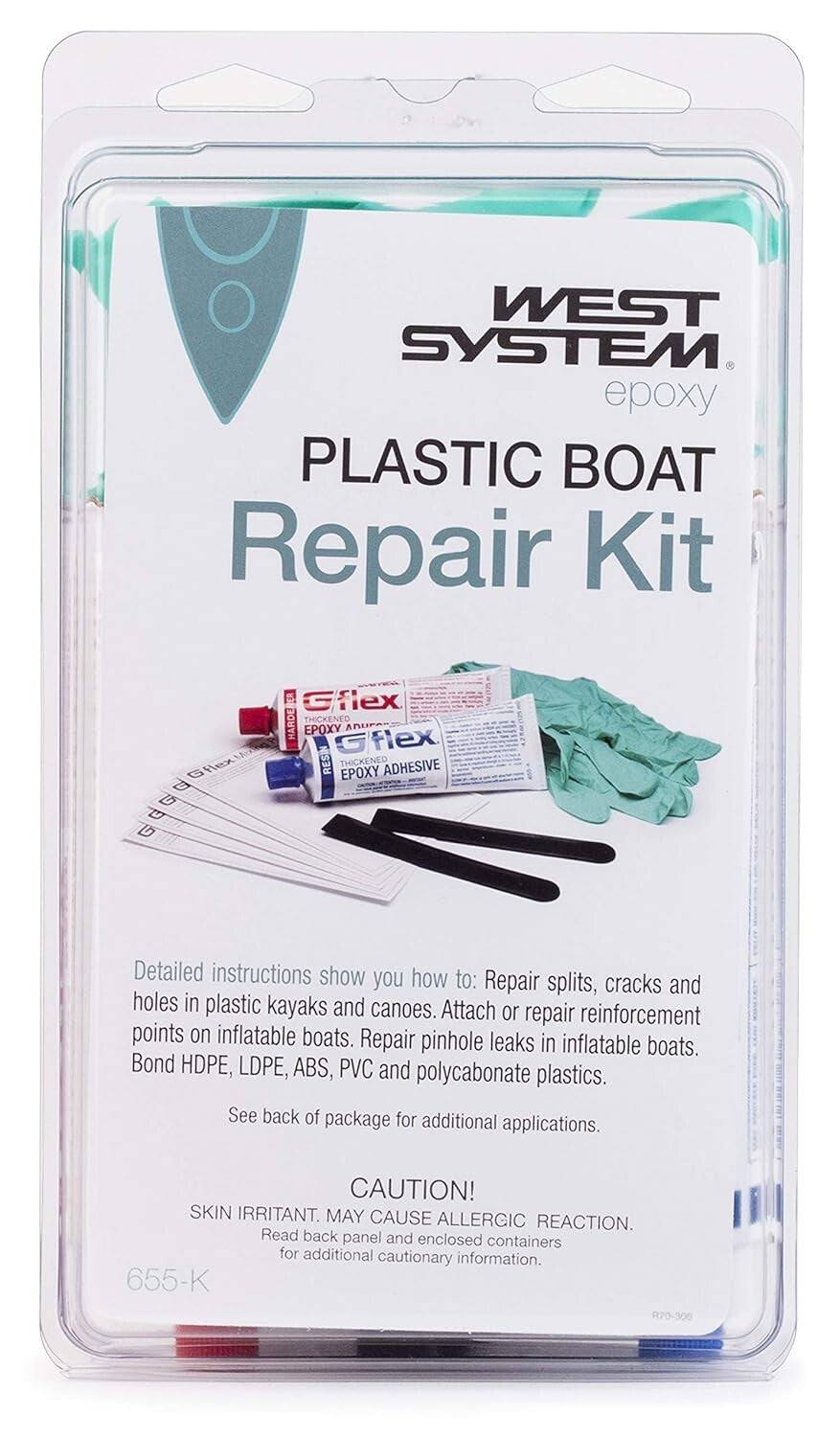 Durable Inflatable & Plastic Boat Repair Kit with Illustrated Instructions