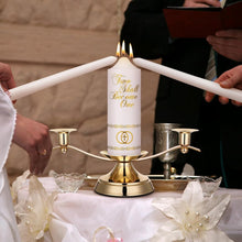 Load image into Gallery viewer, Premium Wedding Candle and Holder Set for Celebrations and Anniversaries