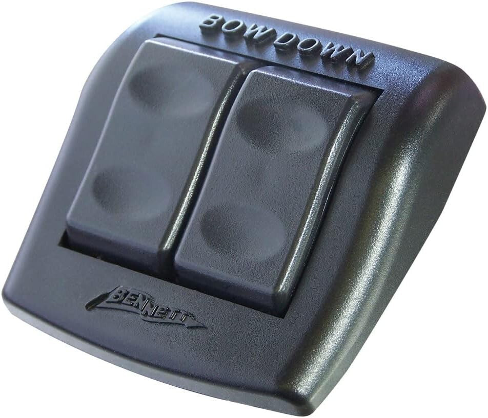 Compact Black Rocker Switch, 3V Touch Control - Ideal for Modern Decor