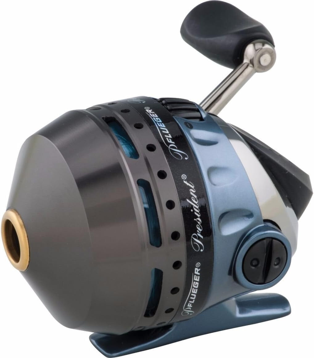 Ambidextrous President Fishing Reel, Size 10 Alu Spool, Smooth 3.8 Gear Ratio