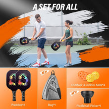 Load image into Gallery viewer, Lightweight USAPA Approved Pickleball Paddle Set - Ideal for All Skill Levels