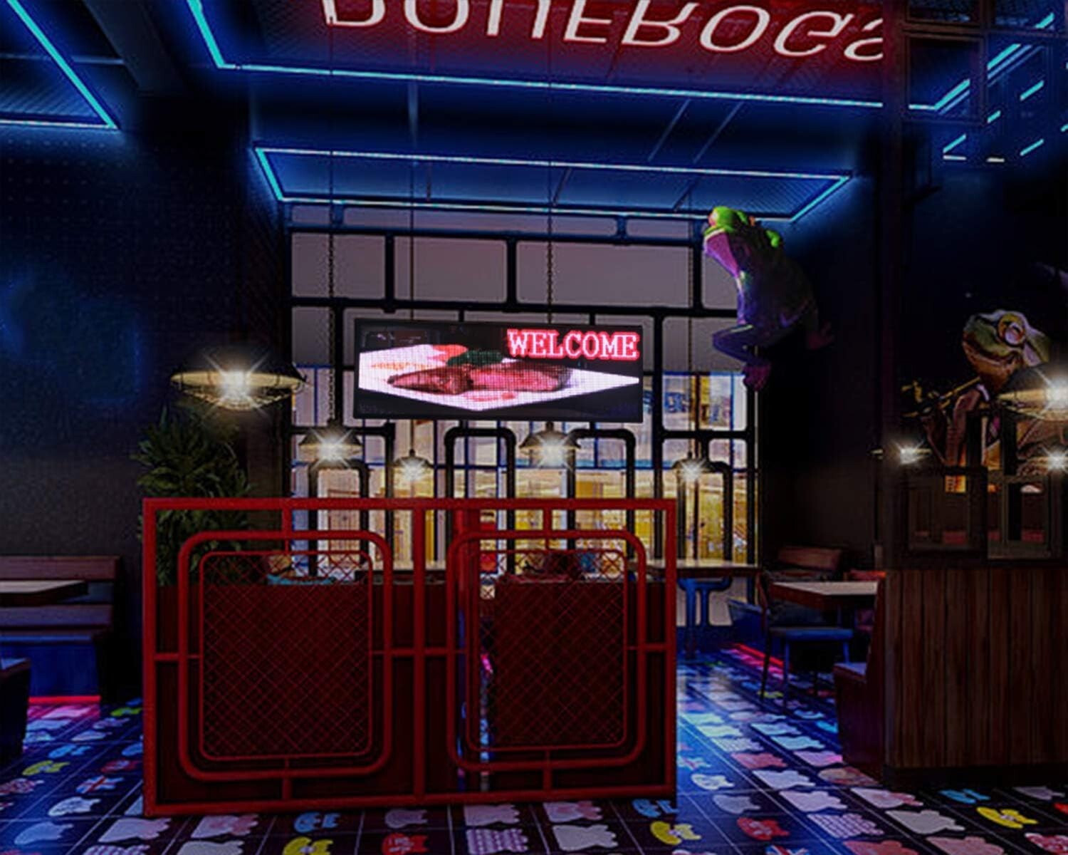 Durable 39x14” Programmable LED Sign - Custom Scrolling Display for Promotion