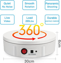 Load image into Gallery viewer, Compact 11.8 Inch Rotating Display Stand with Remote Control for All Occasions